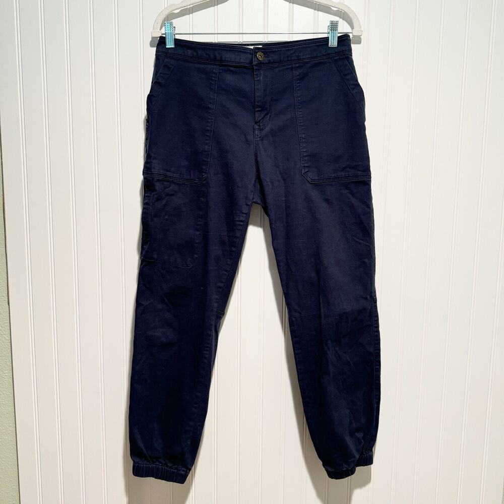 The North Face Cotton Chino Pants Tapered Leg Navy Blue Size 6